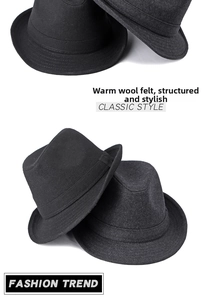 Detailed stack of structured wool fedora hats showing texture and classic style