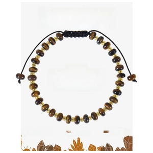 Natural Stone Braided Bracelet Adjustable Handmade Abacus Beads Bohemian Healing Protection Jewelry For Women Men Gift