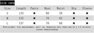 Size guide table for women's strapless pleated maxi dress with detailed measurements