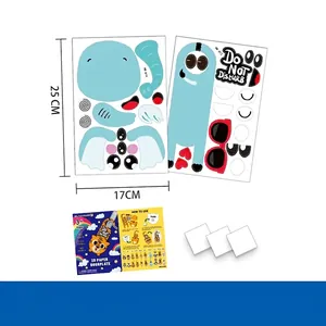 3D Papier Türhänger Schild DIY Cartoon Tier Bitte Nicht Stören Zimmer Deko Kunst Handwerk Lernspielzeug Für Kinder