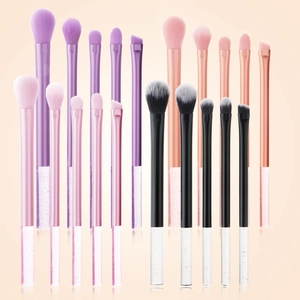 Mini Makeup Brushes Crystal Transparent Glitter Synthetic Fiber Portable Powder Foundation Eyeshadow Beauty Tools