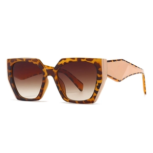 Oversized Geometric Sunglasses UV Protection PC Frame Modern Fashion Eyewear For Women Men Outdoor