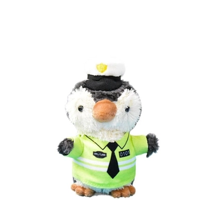 Süßer Plüsch-Pinguin-Anhänger in Uniform für Rucksack-Schlüsselanhänger