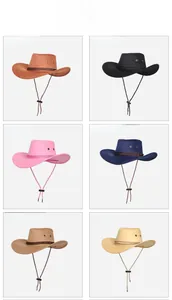 Couleurs disponibles pour le chapeau de cowboy dont café, noir, bleu marine et kaki