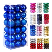 Detailed grid showing 12 colors of electroplated Christmas balls in various finishes and textures
