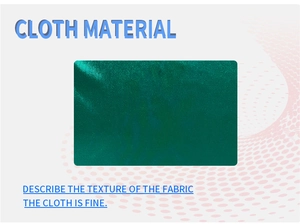 Dettaglio ravvicinato della texture in raso verde per questo elegante abito estivo aperto