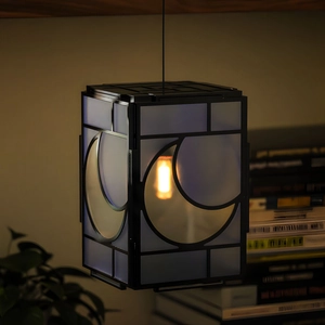 Détail du moule en silicone pour lampe rectangulaire avec motif de lune et lumière LED