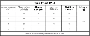 Tableau des tailles XS à L pour ensemble chemise à carreaux ajustée et pantalon