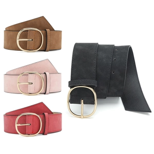 Élégante Ceinture pour Femmes en Cuir PU Large Ceinture de Mode Avec Boucle en Alliage Doré Couleur Unie Accessoire Décoratif Polyvalent pour Robe