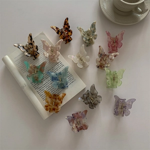 Butterfly Hair Claw Clip Acetate Marble Texture French Elegant Fairy Style Hair Accessories For Women