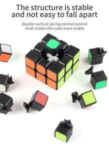 Detail view of the internal double spring central control shaft of the 3x3 magic cube
