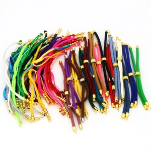 Handwoven Braided Bracelet Cord Adjustable Copper Beads DIY Jewelry Making Accessory Unisex Lucky Rope