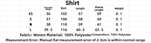 Detailed size guide table for vintage raspberry embroidered woven blouse with measurements