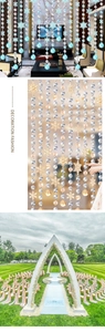 Detail showing acrylic Christmas icicle pendants with decorative snowflakes and crystal beads