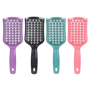 Hohle Entwirrbürste im Set in den Farben Lila, Schwarz, Cyan und Rosa erhältlich