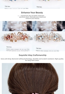 Detail showing crystal-encrusted flower spring hair clips and ribbon bow hair accessories