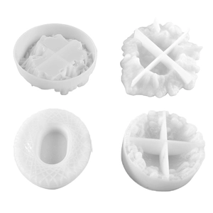 Mountain rock ashtray silicone mold set for DIY resin casting and organizer crafts