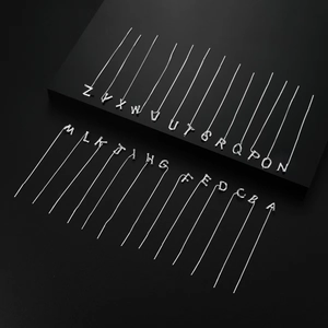 925 Sterling Silver Letter Ear Thread Earrings Long Chain Tassel Minimalist Alphabet Initial Silver Jewelry For Women