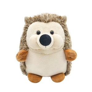 Adorable plush hedgehog doll with soft spikes and realistic facial features for kids