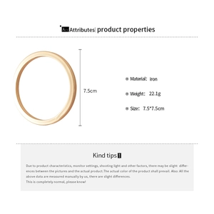 Detailed view of resin geometric bangle specifications showing material iron and 7.5cm size