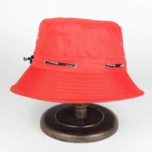 Chapeau Bob Unisexe Bord Large Protection Solaire Extérieur Randonnée Voyage Cordon Sport Œillets Métal Réglable