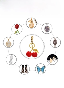 Detailed chart showing nine jewelry manufacturing crafts for cherry fruit keychains