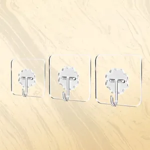 Transparente Klebehaken Spurlos Lochfrei Wasserdicht Acryl Und Edelstahl Für Küche Badezimmer