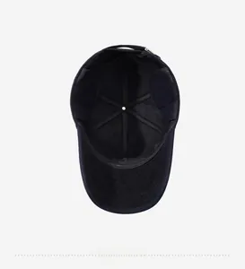 Internal view of insulated baseball cap featuring reinforced seams and ear flap lining