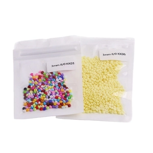 3mm glass seed beads for DIY jewelry making in multiple colors and matte yellow finish