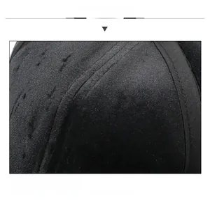 Detailed close-up of warm black fleece lining and premium stitching on a winter baseball cap