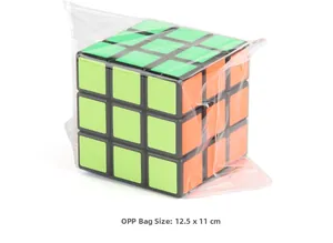 Educational 3x3 speed cube for kids in clear OPP bag packaging, size 12.5x11cm