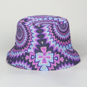 Motif détaillé d'un chapeau bob coloré avec une texture de tissu en toile durable