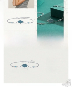 Detailed view of S925 sterling silver Hamsa Hand bracelet with turquoise and size measurements