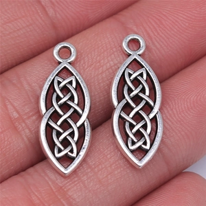 Celtic Knot Pendant Zinc Alloy Geometric Irish Charm DIY Jewelry Making Vintage Accessory Findings