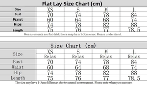 Detailed size chart in cm for sexy bodycon mini dress showing bust, waist, and hip measurements