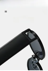 Detail of matte black sunglasses frame showing durable and super elastic texture material