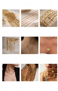 Detailed collection of titanium steel heart necklaces and zircon pendant sets for women