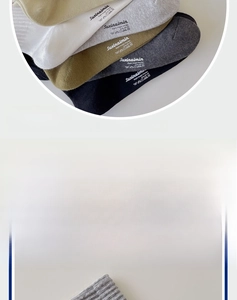 Detailansicht der Baumwoll-Sportsocken mit Strickstruktur und Größenstempel 40-45