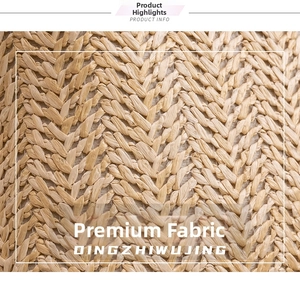 Detailed macro view of high-quality natural woven texture on a brown small bag