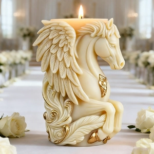 Pegasus Winged Horse Silicone Mold DIY Handmade Candle Aromatherapy Gypsum Chocolate Soap Crafting Tool 3D Shape
