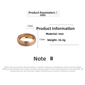 Detail of rose gold snake texture wide cuff bracelet showing 7.3cm diameter and iron material