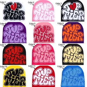 Knitted Beanie Hat Acrylic Warm Winter Y2K Jacquard Streetwear For Men And Women Fashion Soft Skull Cap