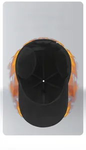 Detail of winter baseball cap featuring warm black fleece lining for heat retention
