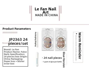 Detailed set of 24pcs pink matte press-on nails with 3D shell and palm tree art