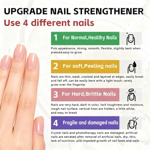 Professional nail strengthener and nutrient oil for various damaged nail types