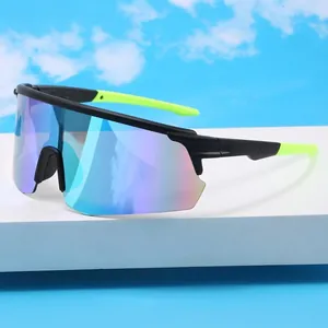 Sports Cycling Sunglasses UV400 Protection Windproof Integrated PC Lens Outdoor Running Marathon Unisex Half-Frame