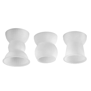 Three-piece set of geometric silicone molds for DIY resin candle cups and plaster crafts