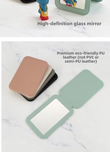 Detailed close-up of high-definition glass and premium eco-friendly PU leather texture