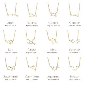 S925 sterling silver zodiac constellation necklaces with sparkling zircon pendants