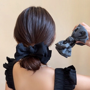 Mollette Per Capelli Con Fiocco E Mollettoni E Elastici Tessuto Ricamo Stile Francese Vintage Per Donne